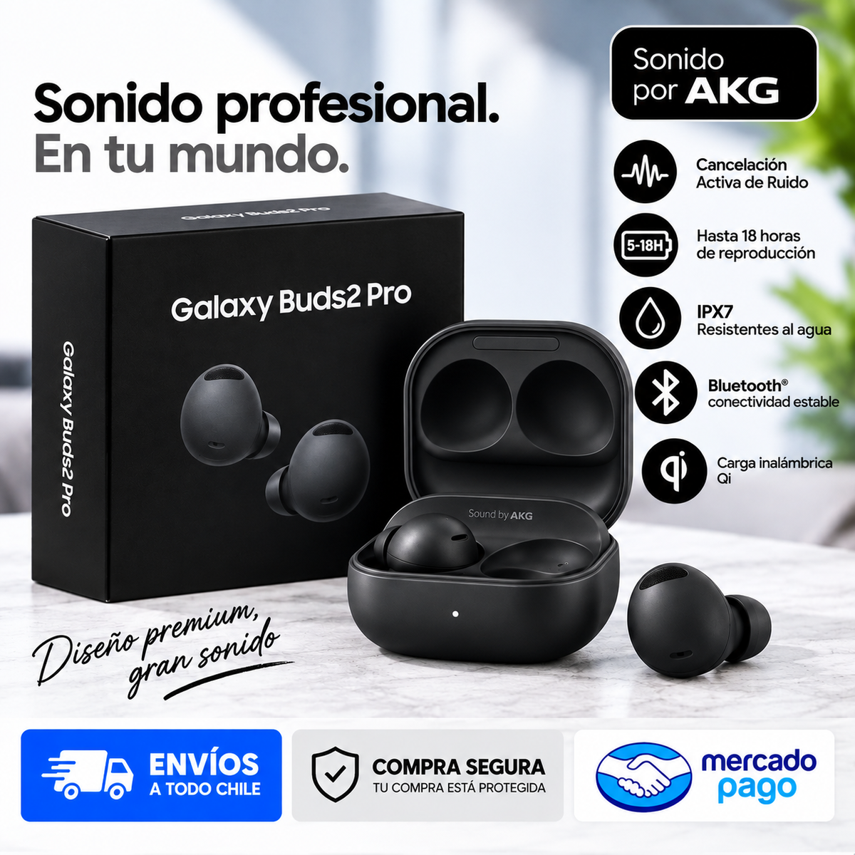 Audifonos Galaxy Buds2 pro - Importados