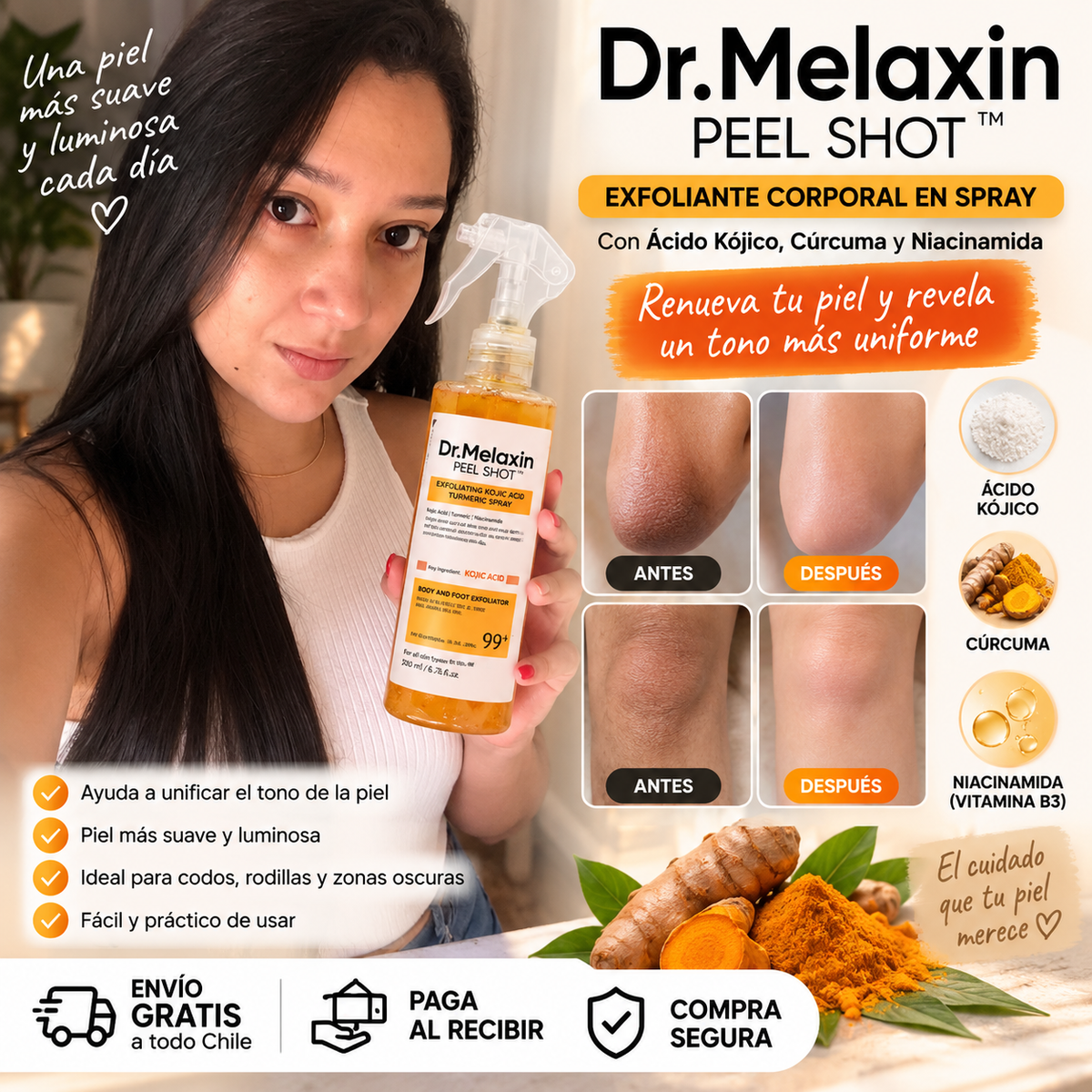 Melaxin Glow™ – Piel Suave y Uniforme