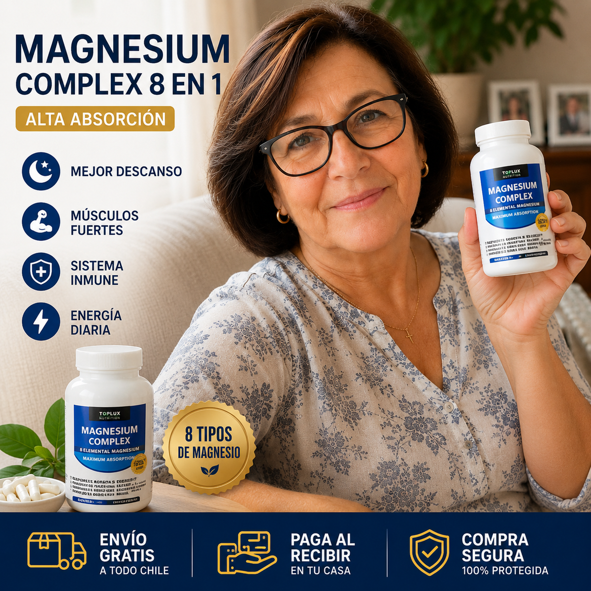 “Magnesio Complex 8 en 1 – Descanso, Energía y Bienestar”