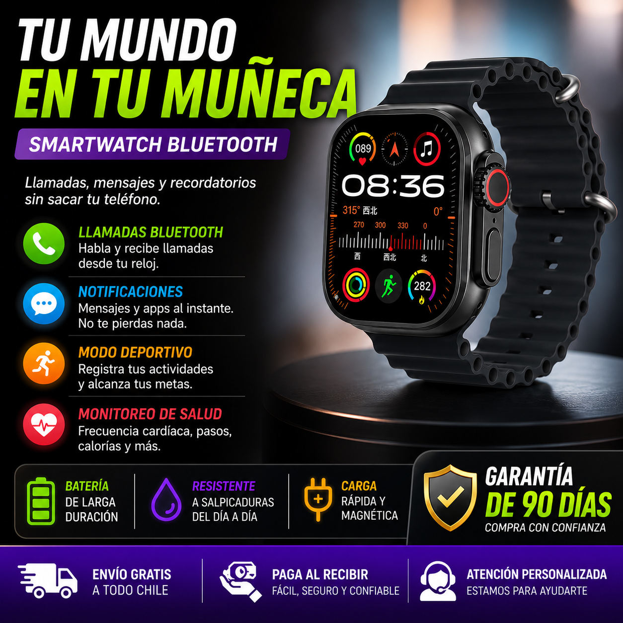 WatchUltra 2 T800 Reloj Inteligente - Tecnología, Estilo y Comodidad Diaria