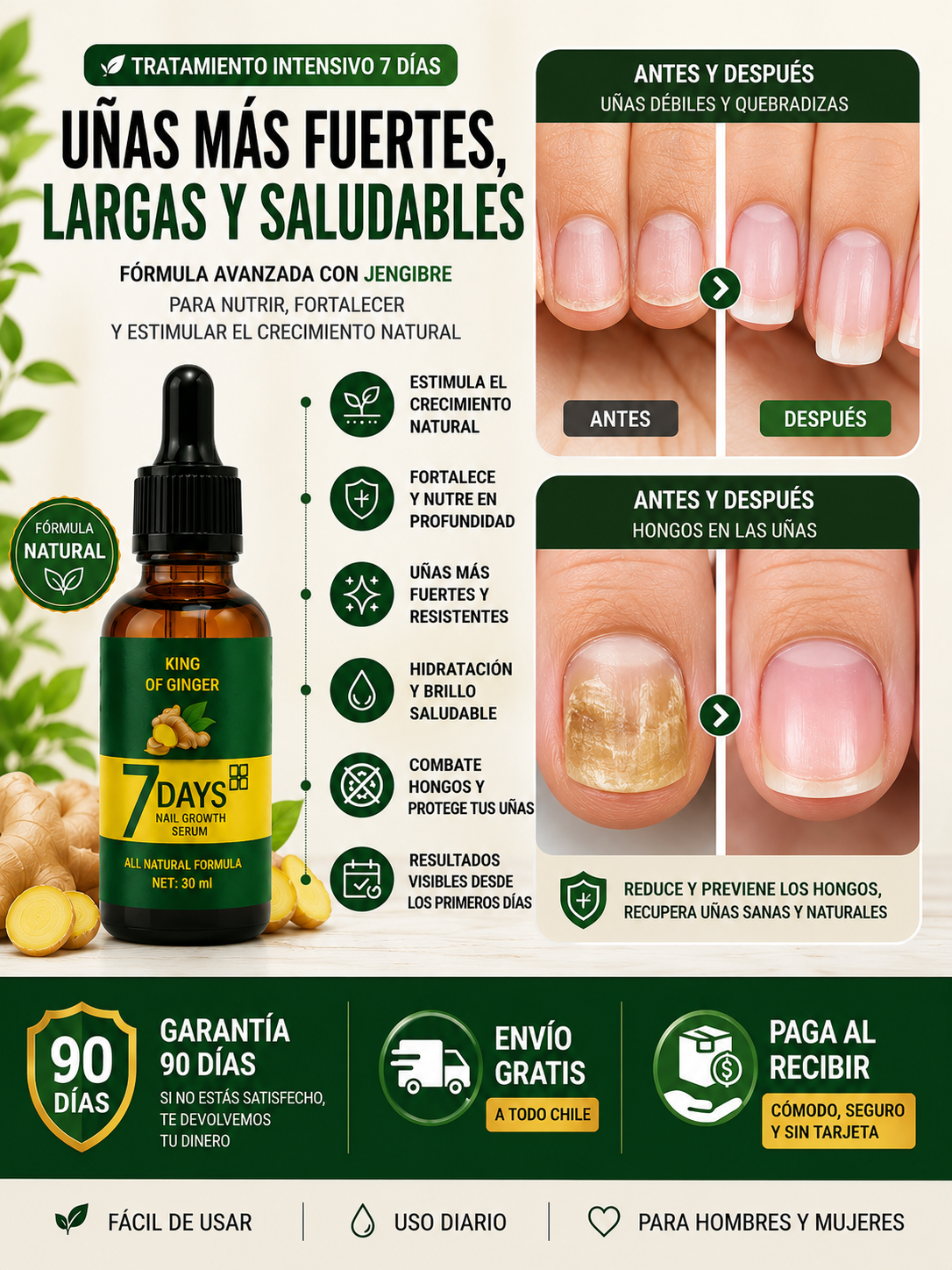 Tónico Fortalecedor de Uñas 7 Days
